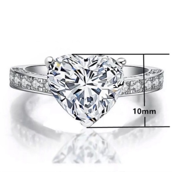 ♡♡Engagement wedding bridal new halo diamond rings - Picture 4 of 5